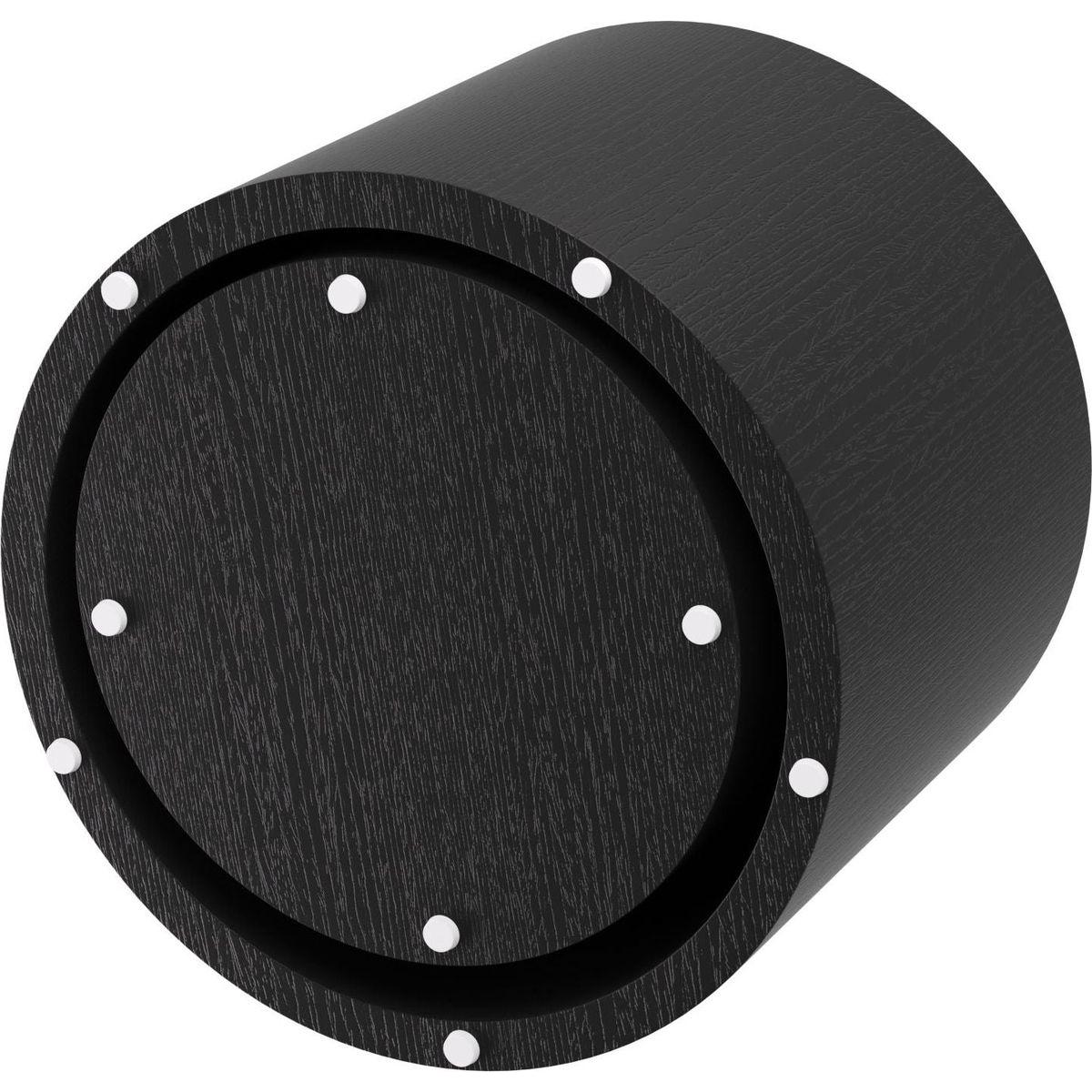 MDF with ash/oak/walnut veneer side table/coffee table/end table/nesting table set of 2(black),for living room, office, bedroomlack Oak