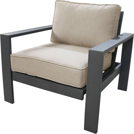 Club Chair, Powdered Pewter