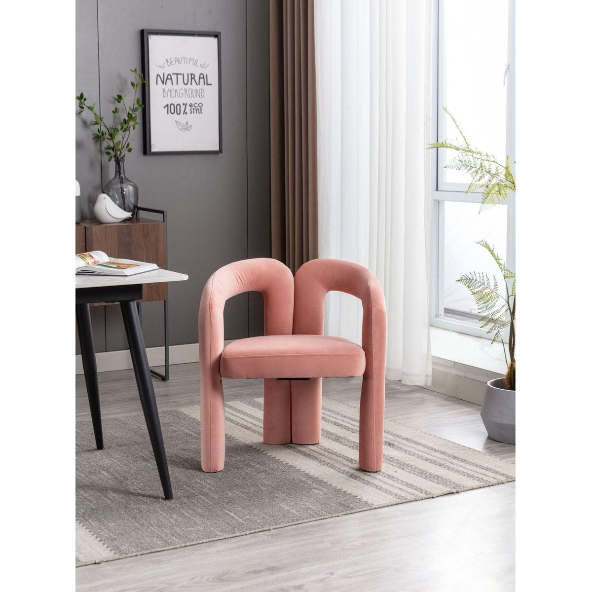 Contemporary Designed Fabric Upholstered Accent/Dining Chair /Barrel Side Chairs Kitchen Armchair for Living Room set of 2