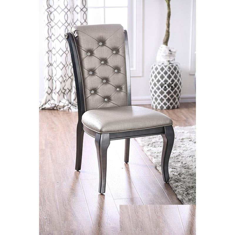 Amina Traditional Dining chair Gray #