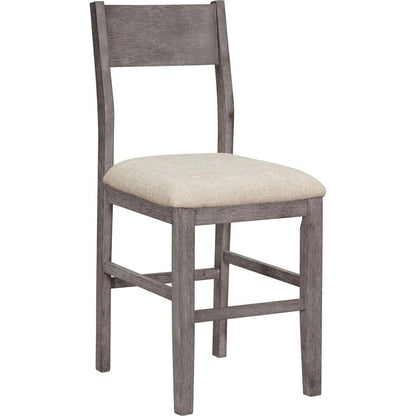 Farmhouse Counter Height 5-Piece Dining Table Set with 1 Rectangular Dining Table and 4 Dining Chairs for Small Places,Gray