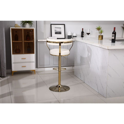 Bar Stools with Back and Footrest Counter Height Dining Chairs (1PCS/CTN)