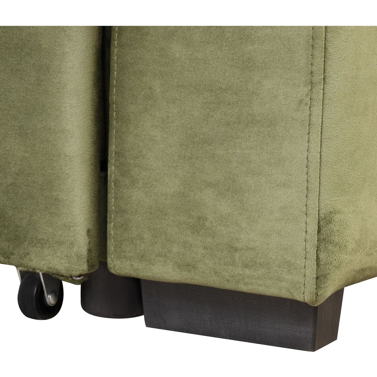 87.4" Sleeper Sofa Bed,2 in 1 Pull Out sofa bed L Shape Couch with Storage Ottoman for Living Room,Bedroom Couch and Small Apartment, Green