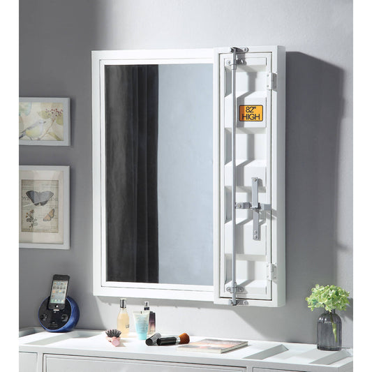 Cargo Vanity Mirror, White