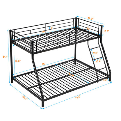 METAL BUNK BED TF BLACK