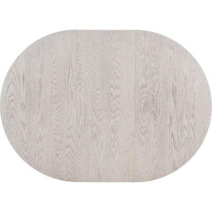 5-Piece Retro Functional Dining Table Set Wood Round Extendable Dining Table and 4 Upholstered Dining Chairs (Antique White) - Streamdale Furniture