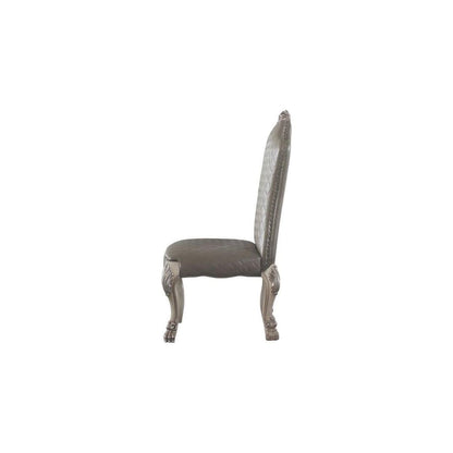 Dresden Side Chair (Set-2), Vintage Bone White & PU