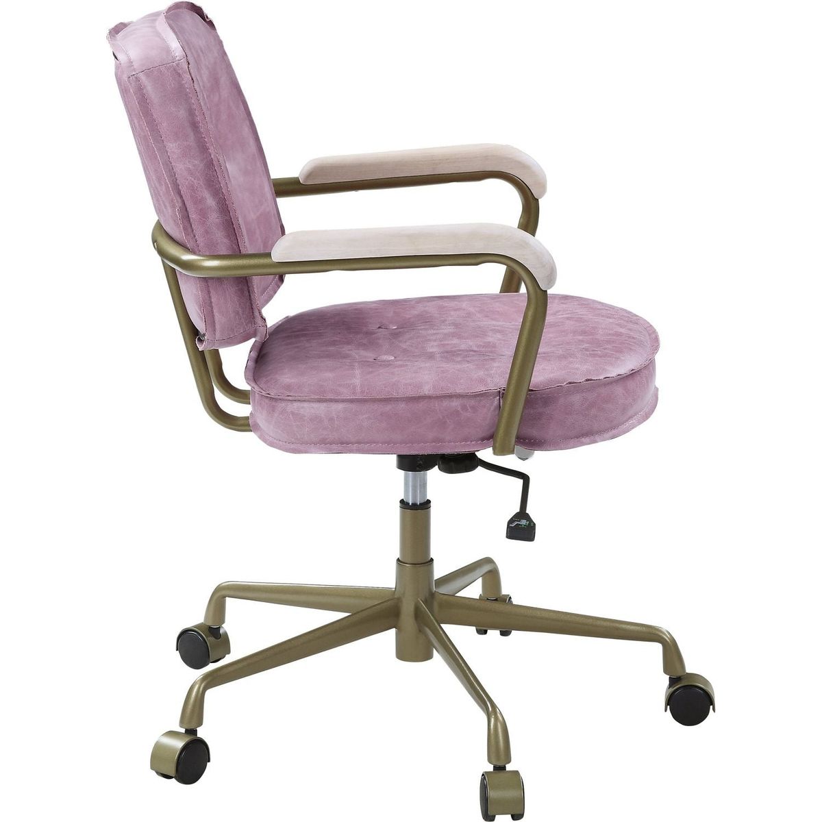 Siecross Office Chair in Pink Top Grain Leather