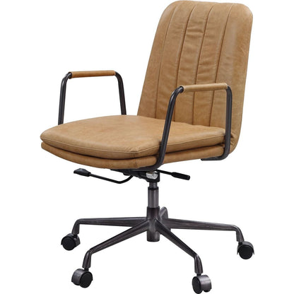 Eclarn Office Chair in Rum Top Grain Leather