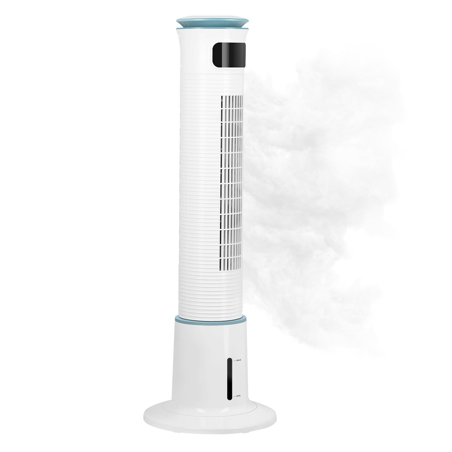 Mist Tower Fan, 12 Speeds & 3 Modes Settings Standing Fan, 15 Hour Timing Closure Cooling Fan, Low Noise, 43 Inches, White