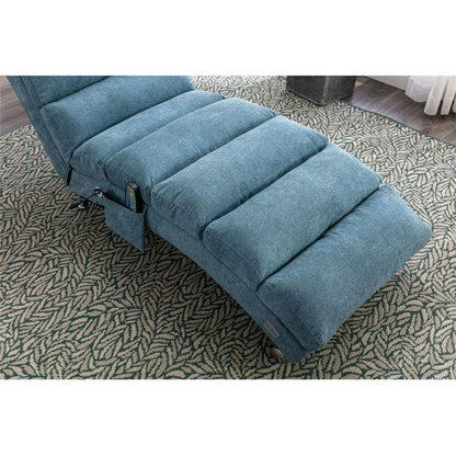 Linen Chaise Lounge Indoor Chair, Modern Long Lounger for Office or Living Room