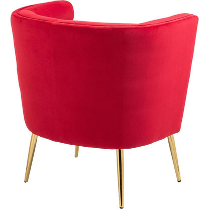 Accent Chair, leisure single chair with Golden feet