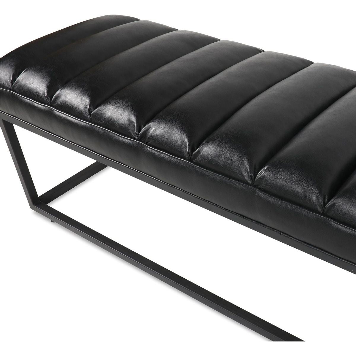 Metal Base Upholstered Bench for Bedroom for Entryway