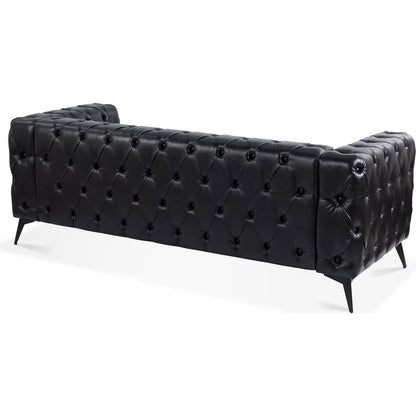 84.06 Inch Width Traditional Square Arm removable cushion 3 seater Sofa