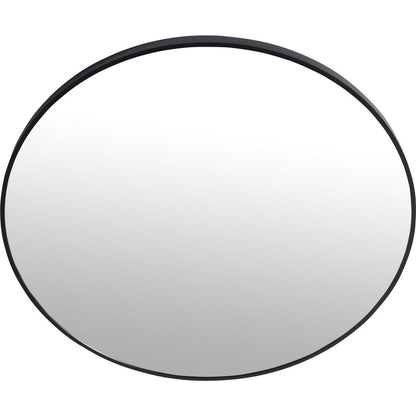 32 x 32 Inch Bathroom Mirror Black Aluminum Frame