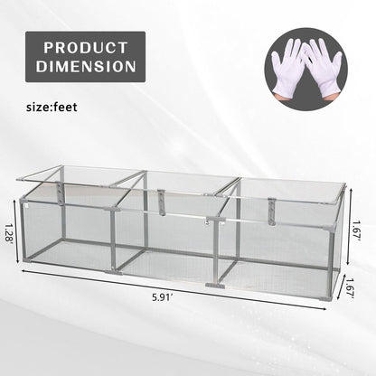 Polycarbonate Greenhouse for Outdoors in Winter - Streamdale Furniture