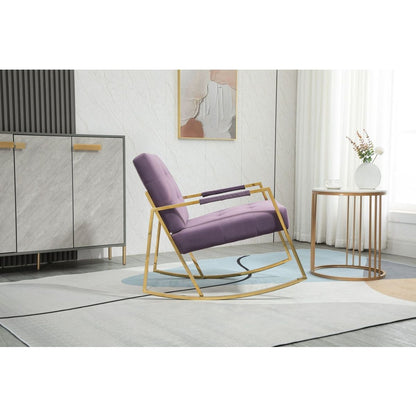 Accent Chair, leisure rocking chair with stainless steel feet