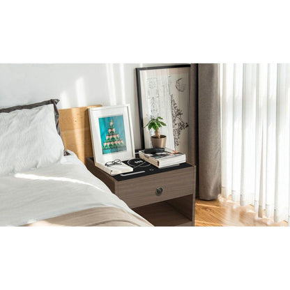 NIGHTSTAND WITH WIRELESS CHARGING STATION