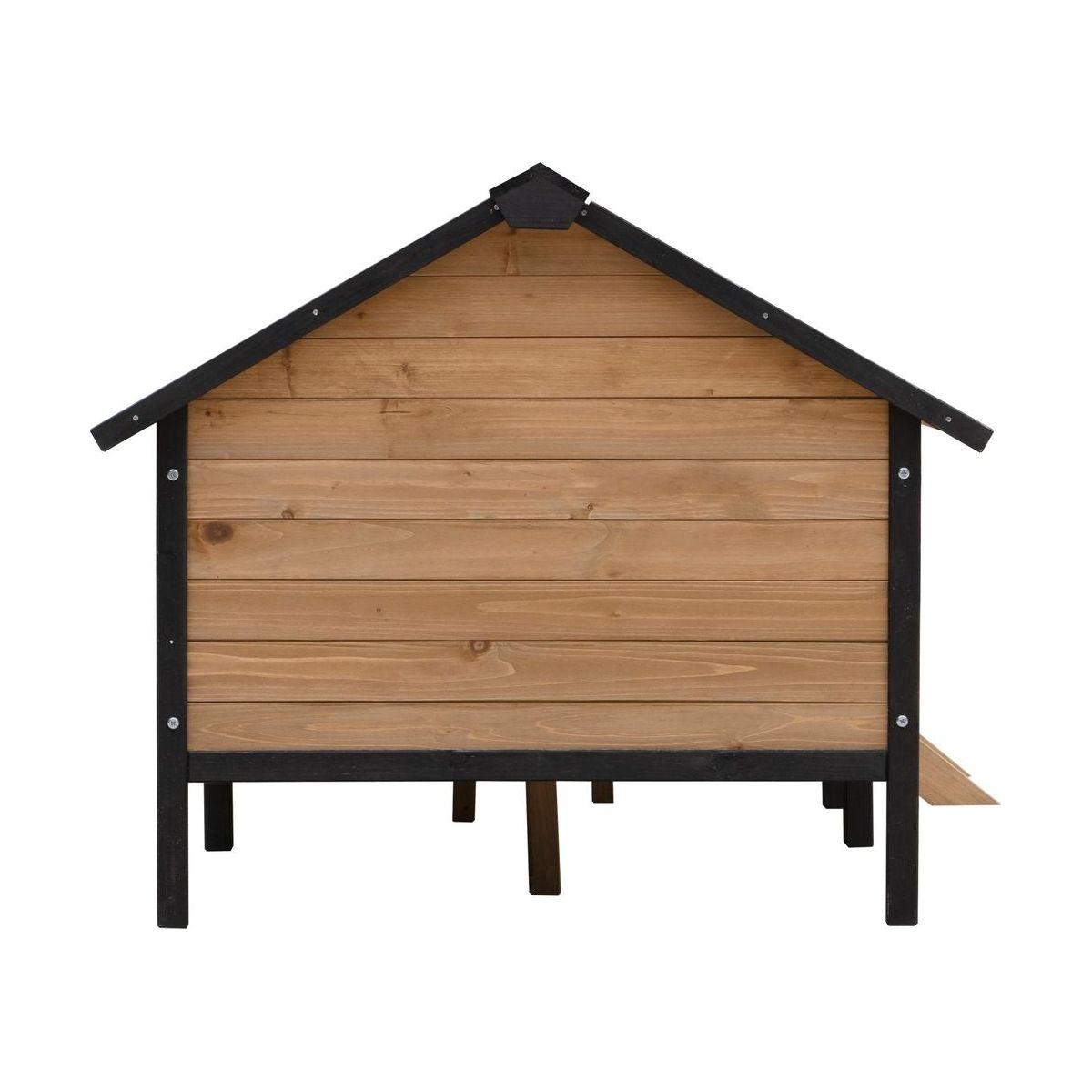 Outdoor Large Wooden Cabin House Style Wooden Dog Kennel with Porch