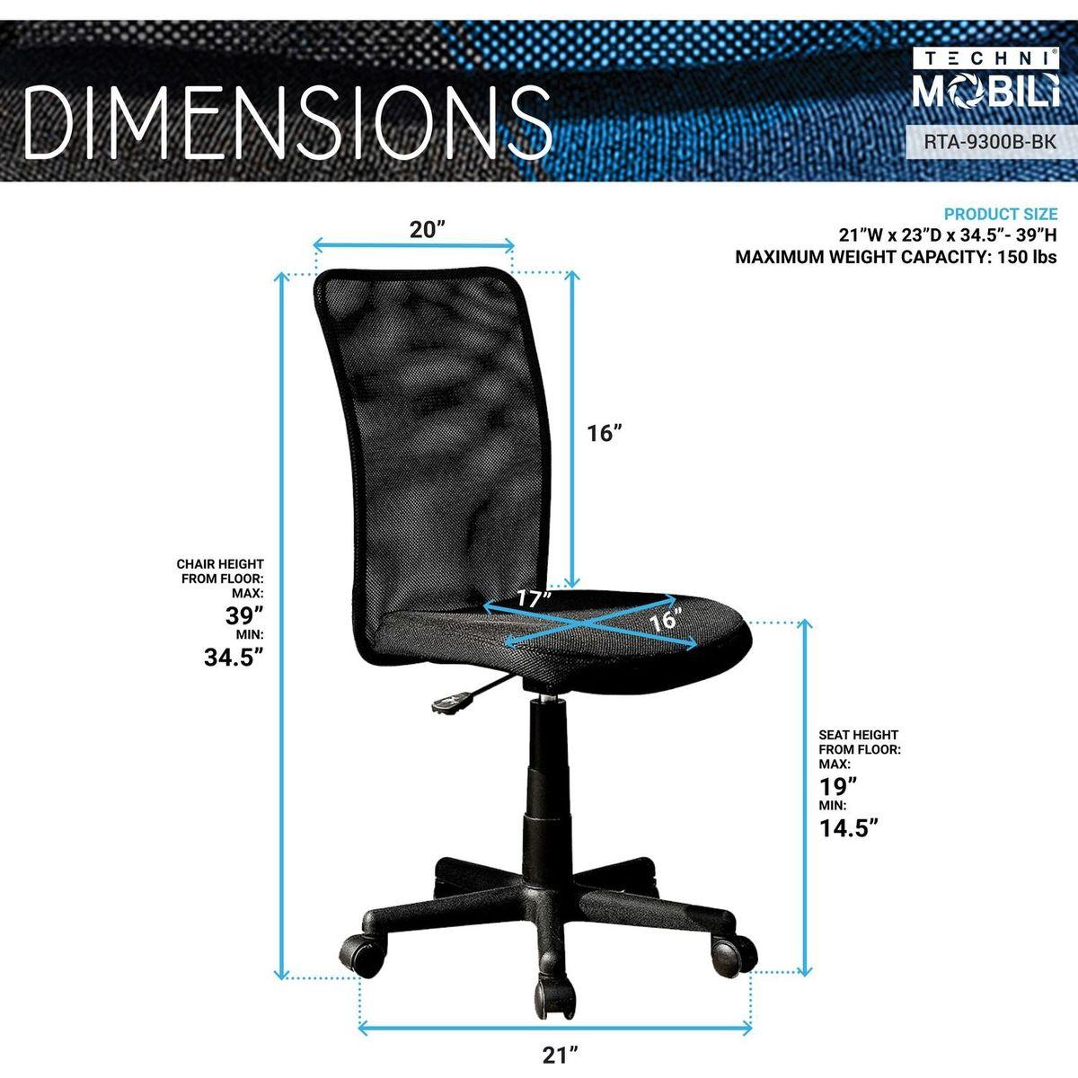 Mesh Task Office Chair, Black