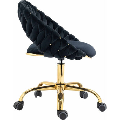 Computer Chair Office Chair Adjustable Swivel Chair Fabric Seat Home Study Chair