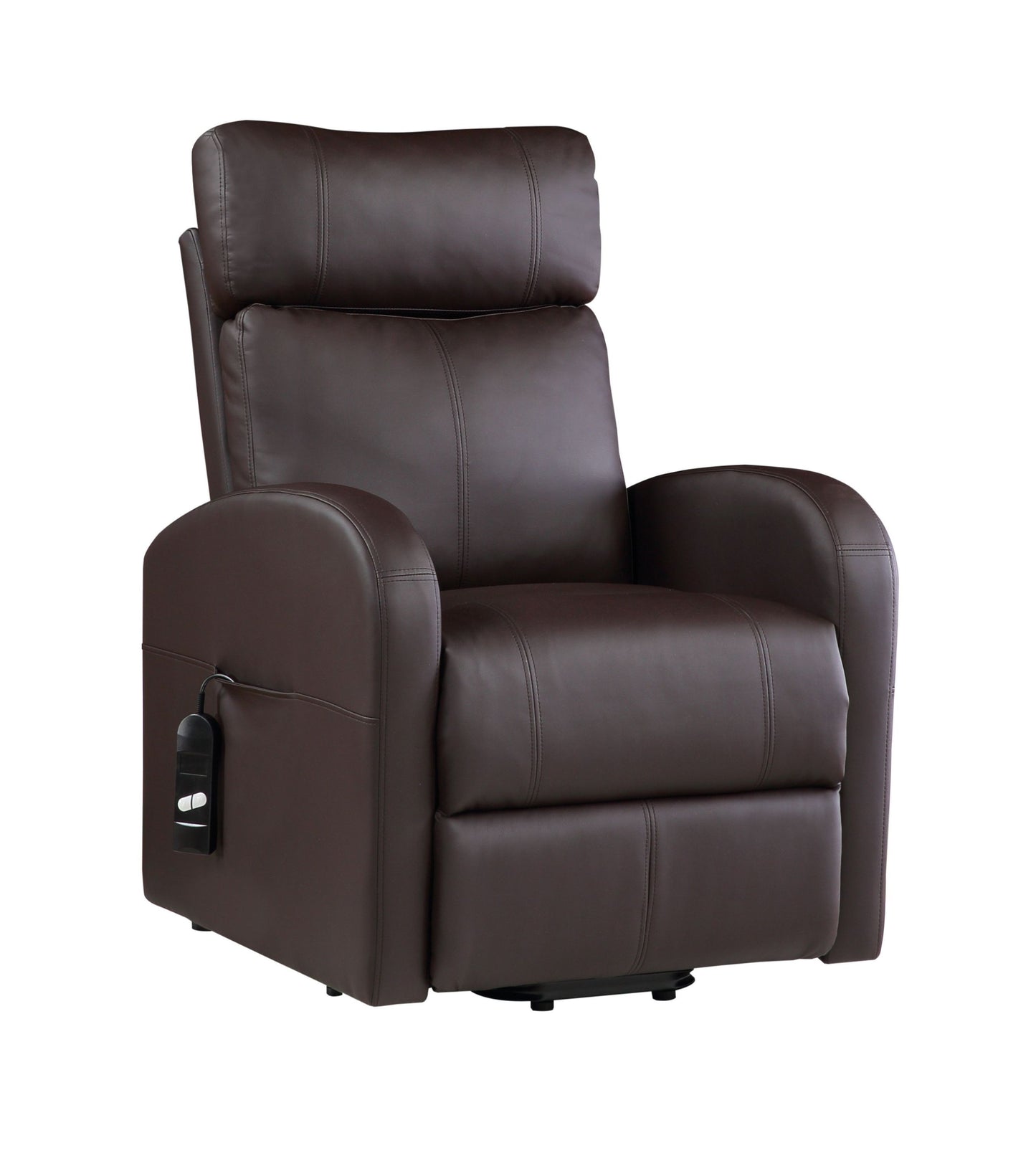 Ricardo Recliner w/Power Lift, Brown PU