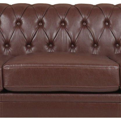 83.66 Inch Width Traditional Square Arm removable cushion 3 seater Sofa