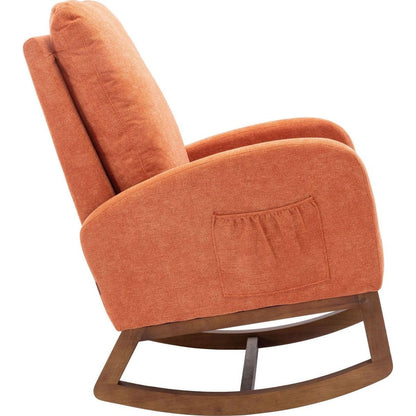 living room Comfortable rocking chair living room chair Orange