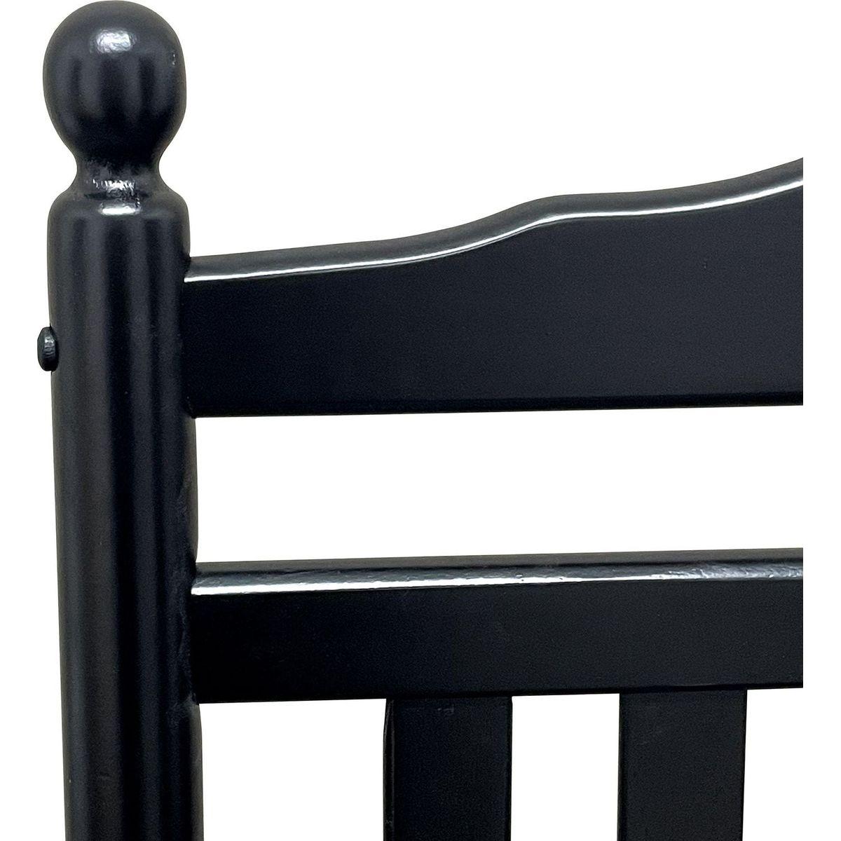 BALCONY PORCH ADULT ROCKING CHAIR-BLACK