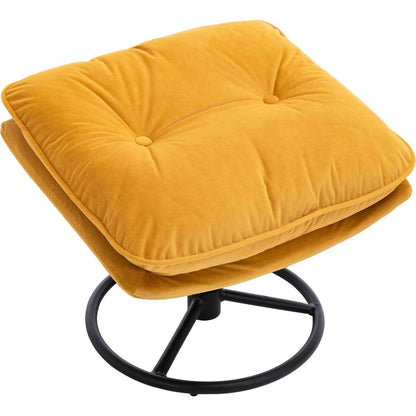 Accent chair TV Chair Living room Chair with Ottoman-Yellow