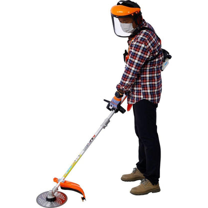 8 in 1 Multi-Functional Trimming Tool, 56CC 2-Cycle Garden Tool System with Gas Pole Saw, Hedge Trimmer, Grass Trimmer, and Brush Cutter EPA Compliant