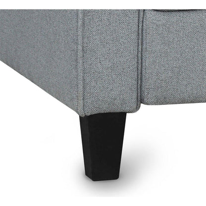 Living Room Furniture Armrest Single Sofa (Gray)