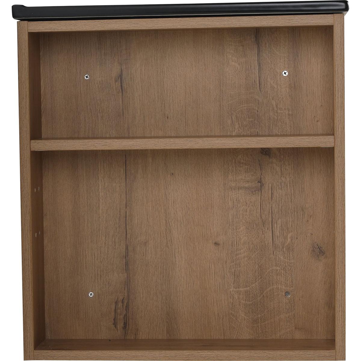 30 Inch Bathroom Vanity With Black Ceramic Basin and Adjust Open Shelf (KD-PACKING)
