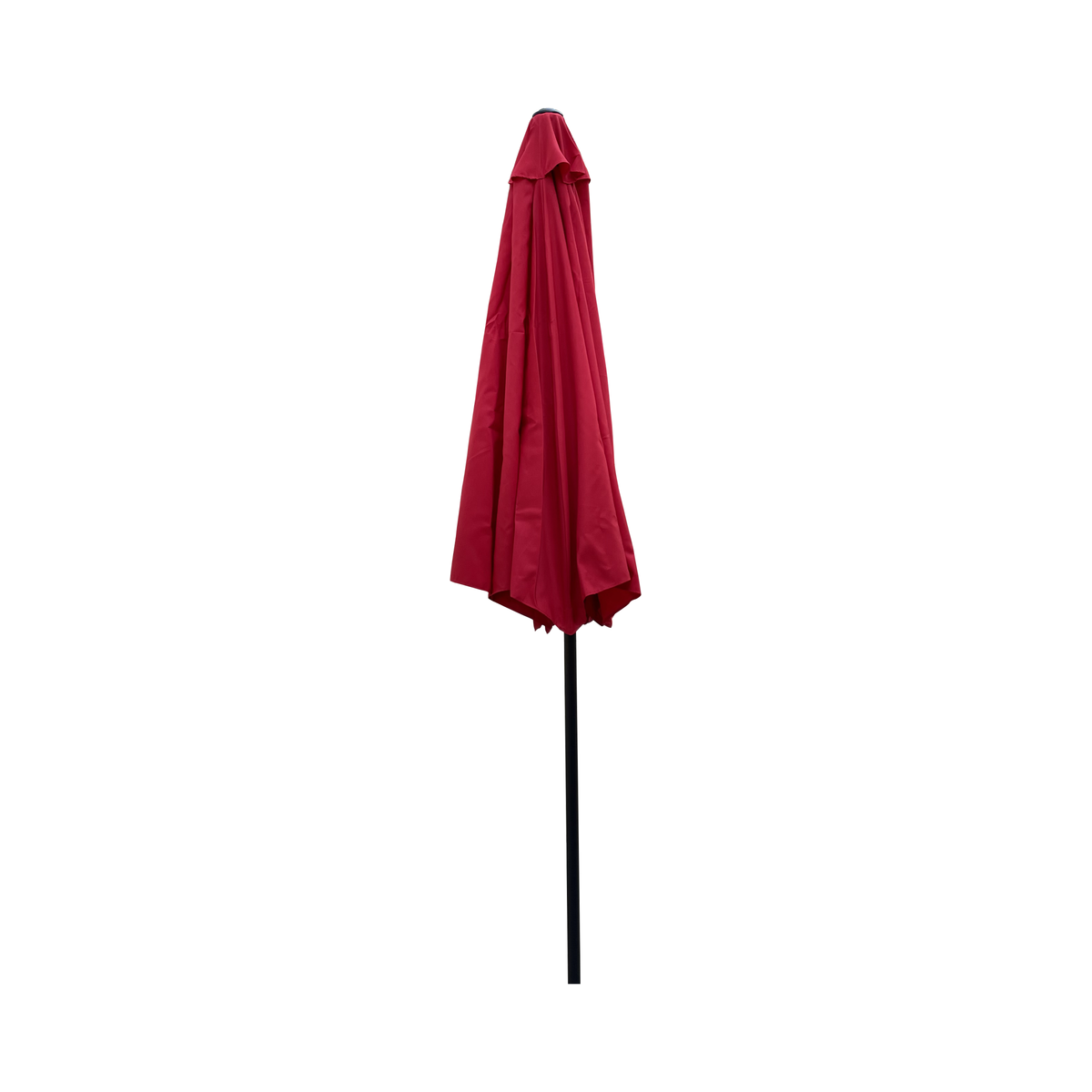 Outdoor Patio Umbrella 10FT(3m) WITHOUT FLAP, 8pcs ribs,with tilt, with crank,without base, Red,pole size 38mm(1.49inch)