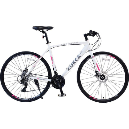 24 Speed Hybrid bike Disc Brake 700C Road Bike For men women's City Bicycle