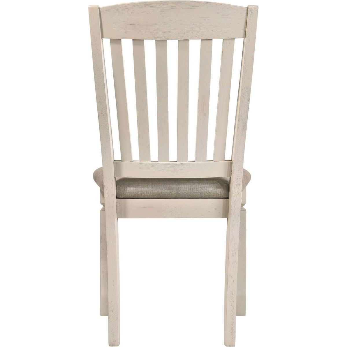 Fedele Side Chair, Tan Fabric & Cream Finish