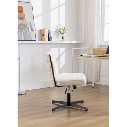 Armless Office Desk Chair No Wheels