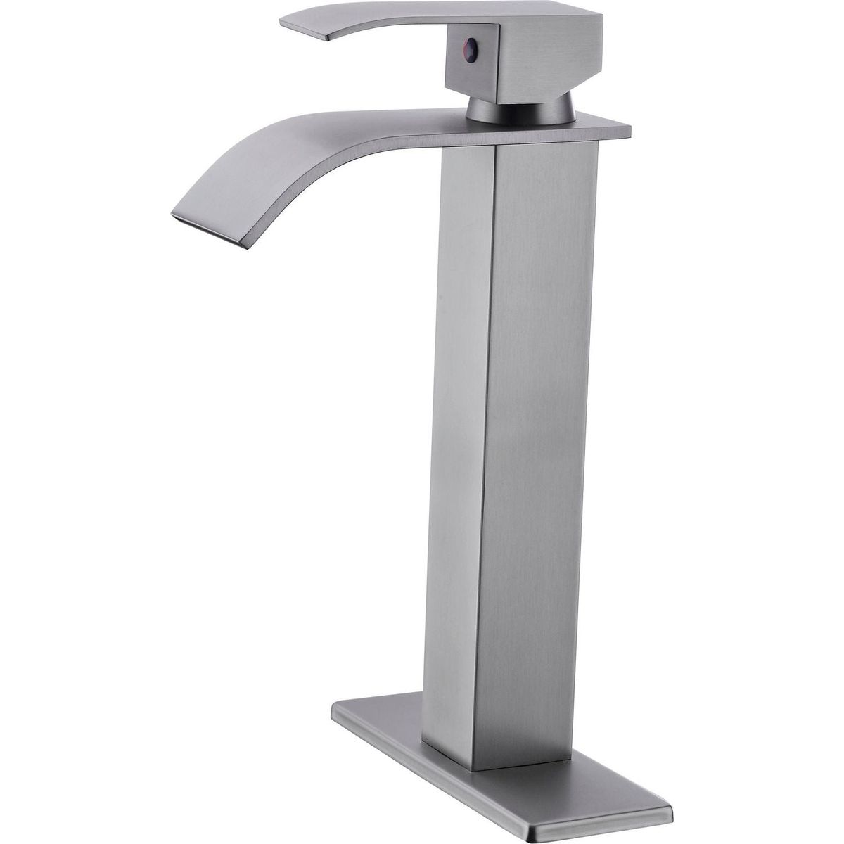 Waterfall Spout Bathroom Faucet, Single Handle Bathroom Vanity Sink Faucet