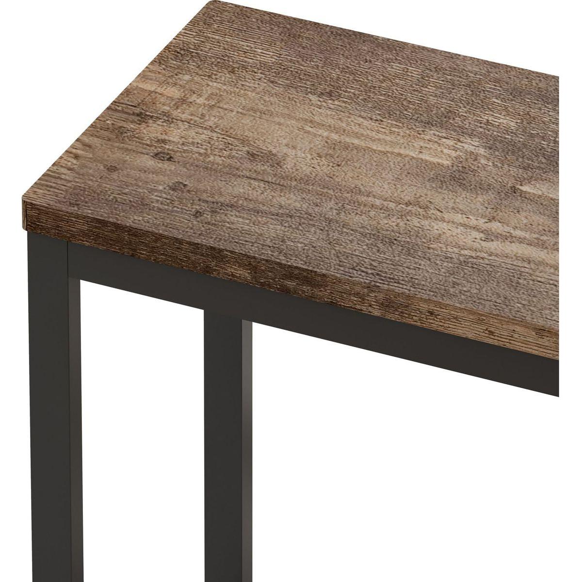 Modern Design Kitchen Dining Table, Pub Table, Long Dining Table Set with 3 Stools, Easy Assembly, Natural