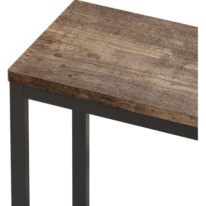 Modern Design Kitchen Dining Table, Pub Table, Long Dining Table Set with 3 Stools, Easy Assembly, Natural