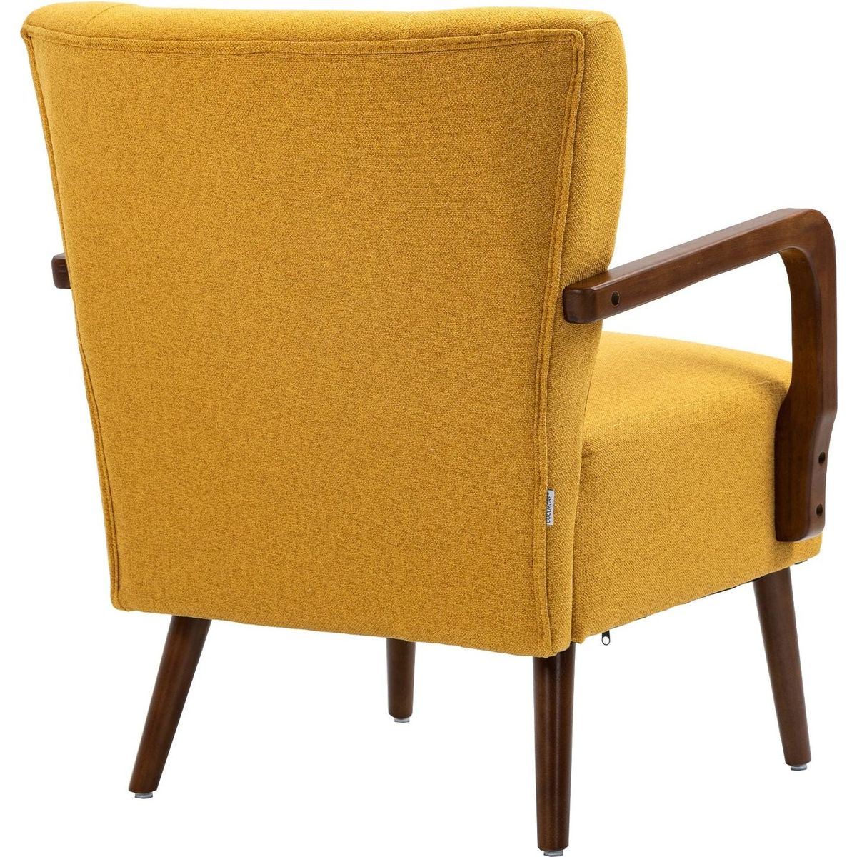 Wood Frame Armchair, Modern Accent Chair Lounge Chair for Living Room