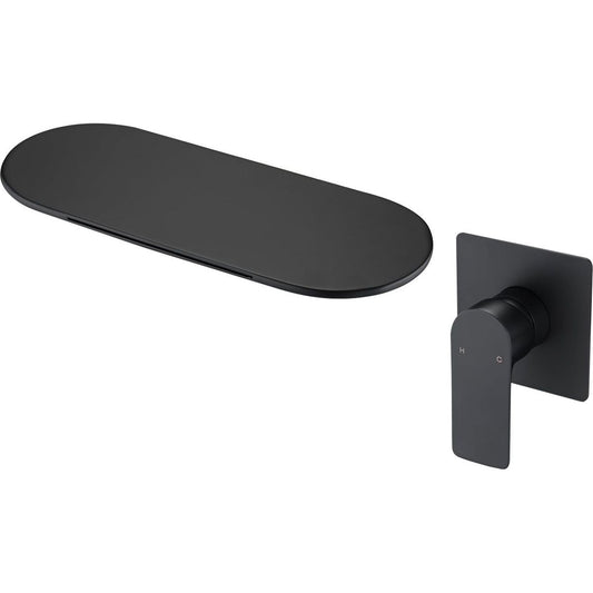 Single Handle Wall Mounted Bathroom Waterfall Sink Faucet