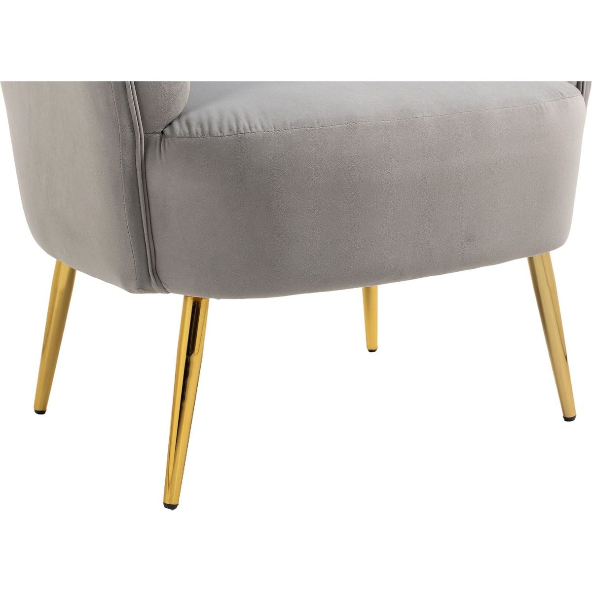 Accent Chair, leisure single chair with Golden feet