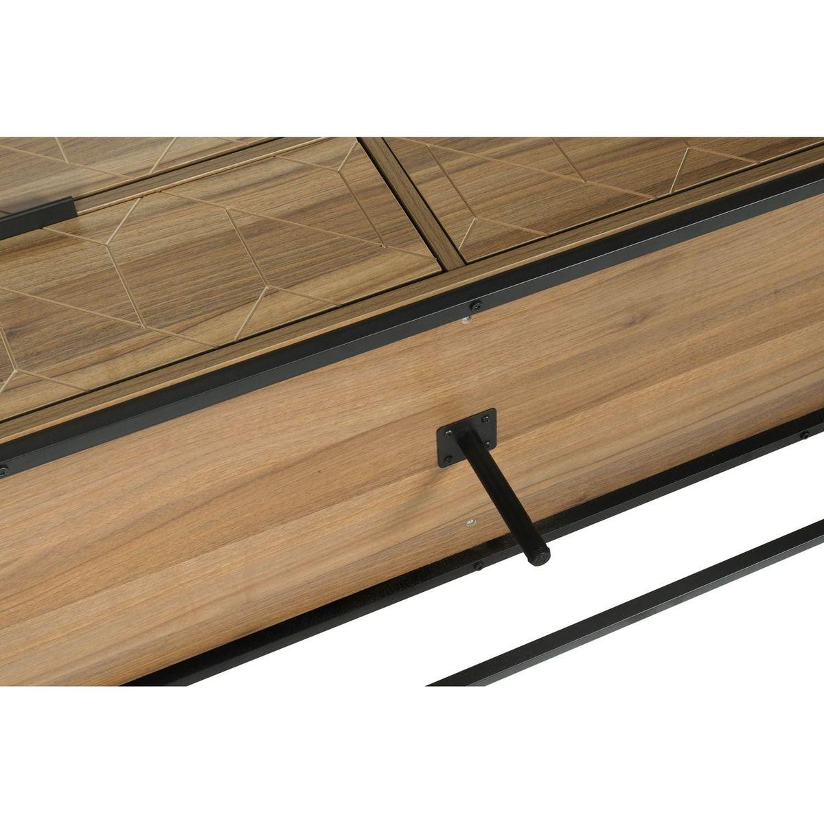 Modern 7 Drawer Dresser Wood Cabinet (Walnut)