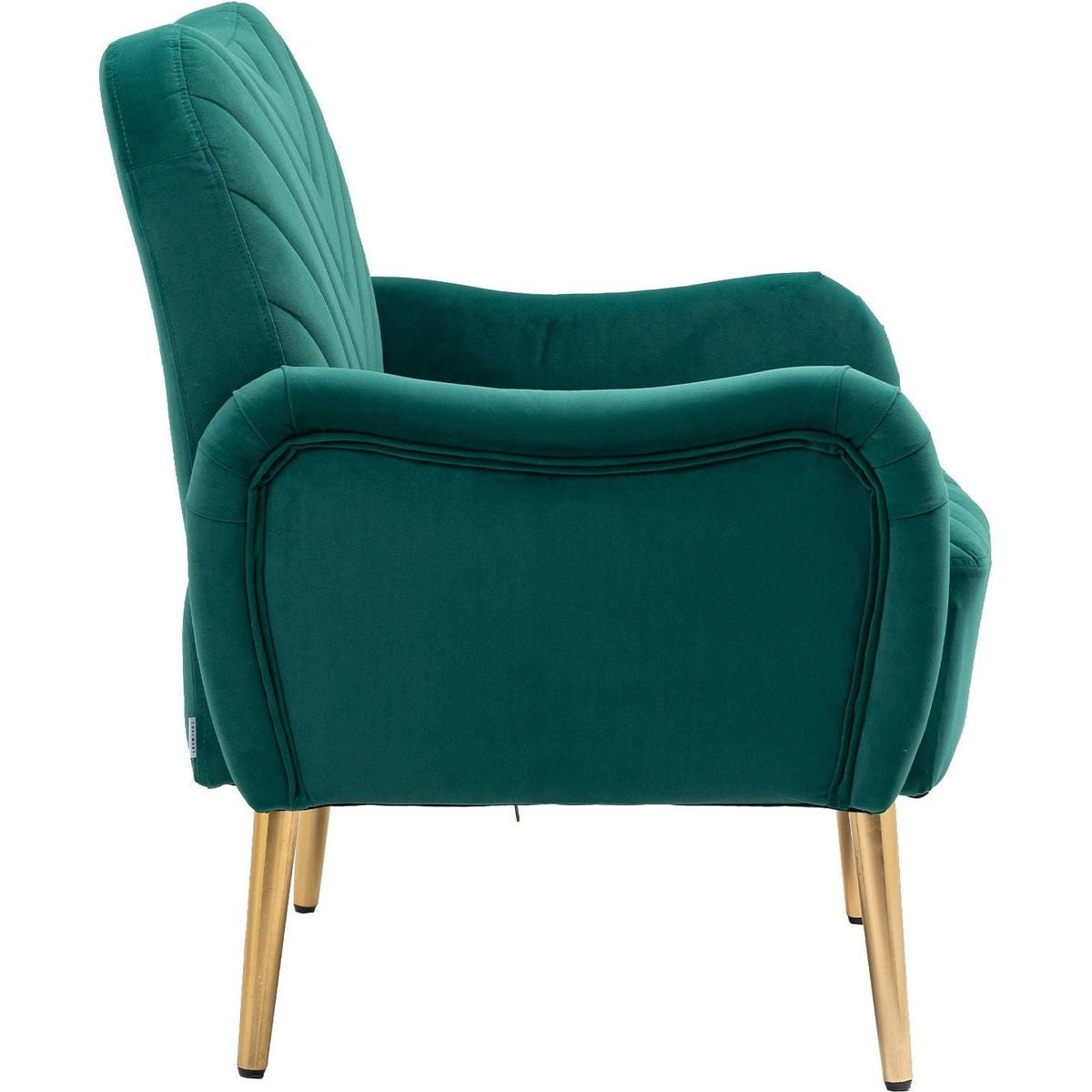 Velvet Chair, Accent chair/ Living room lesiure chair with metal feet