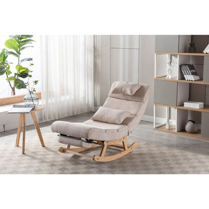 living room Comfortable rocking chair living room chair Beige