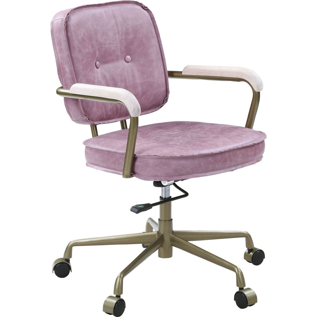 Siecross Office Chair in Pink Top Grain Leather