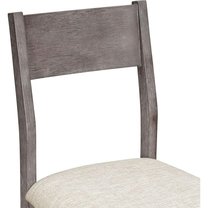 Farmhouse Counter Height 5-Piece Dining Table Set with 1 Rectangular Dining Table and 4 Dining Chairs for Small Places,Gray