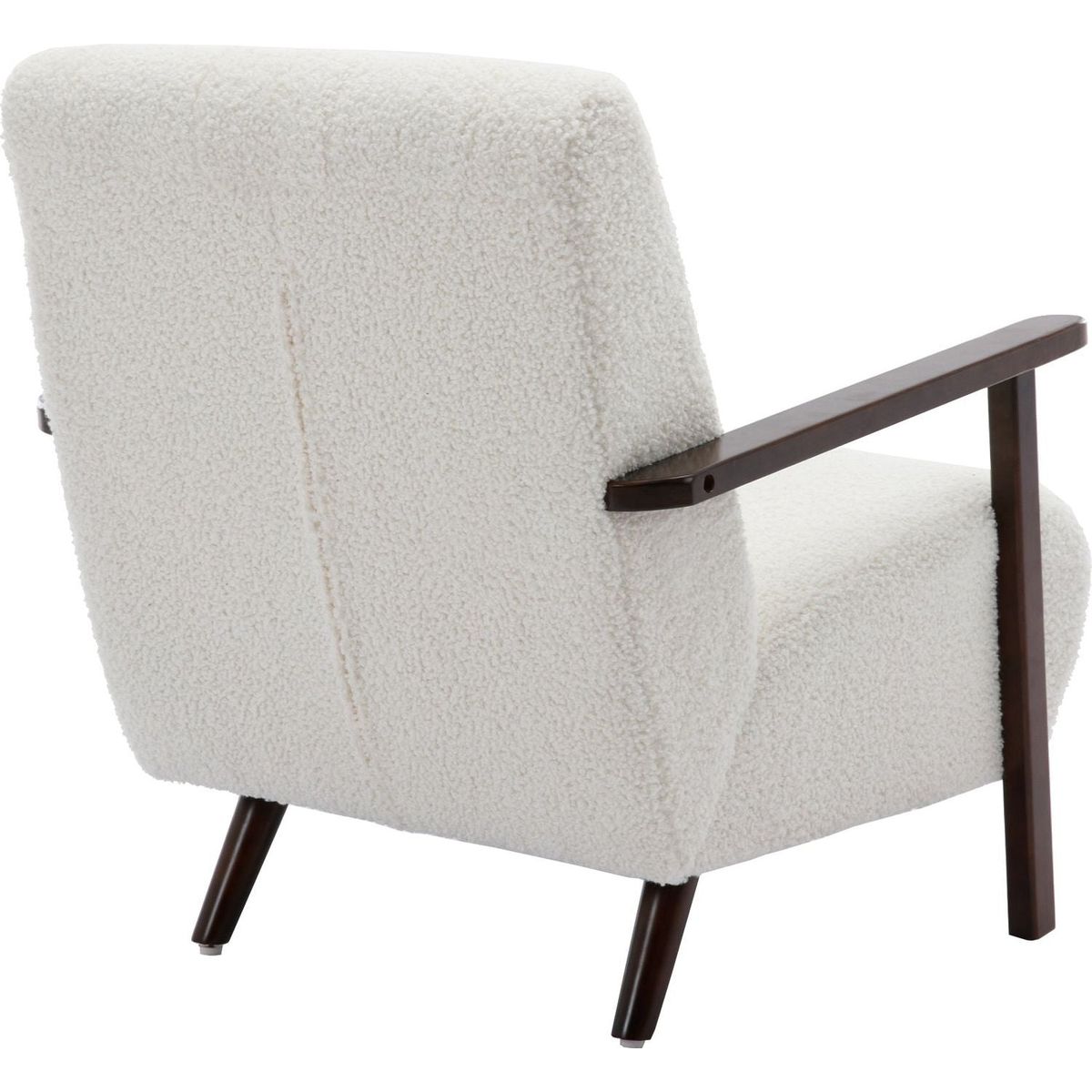 Wood Frame Armchair, Modern Accent Chair Lounge Chair for Living Room