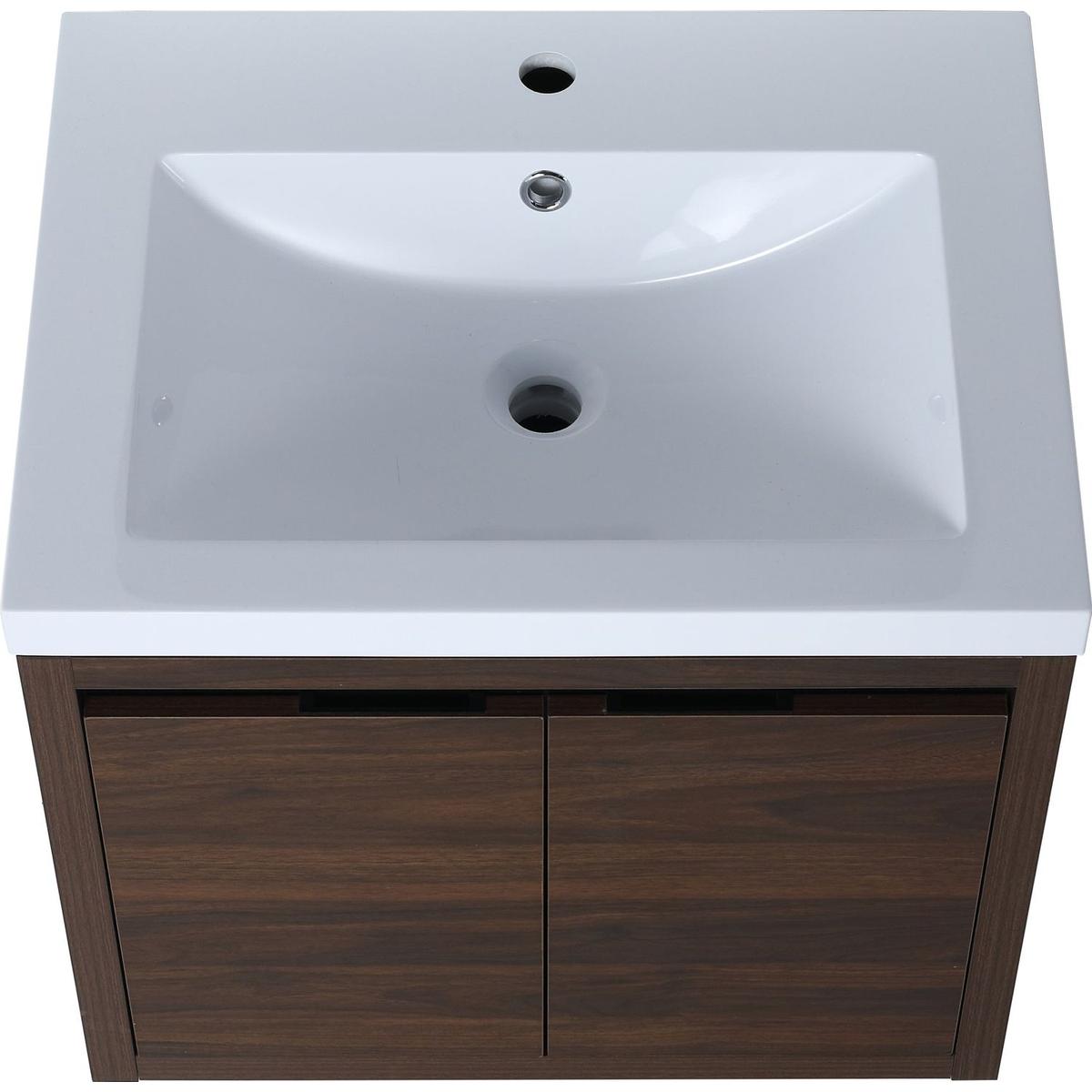 Bathroom Cabinet With Sink, Soft Close Doors, Float Mounting Design, 24 Inch For Small Bathroom, 24x18(KD-Packing),W1286